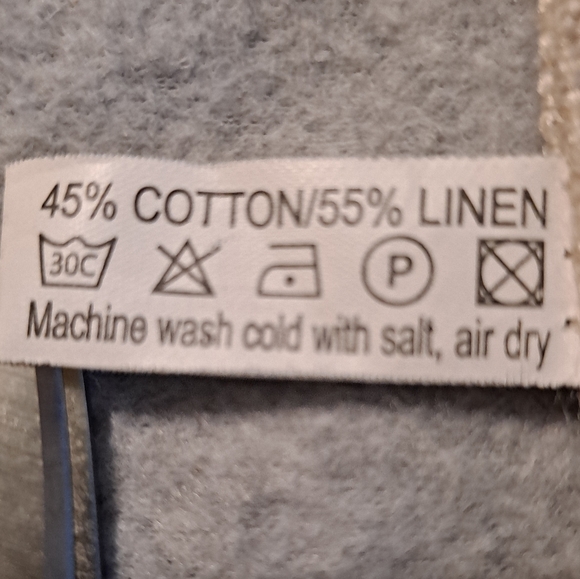 Onker Linen Cotton Square Coastal Beach Throw Pillow Cover 18" x 18" - Picture 5 of 8